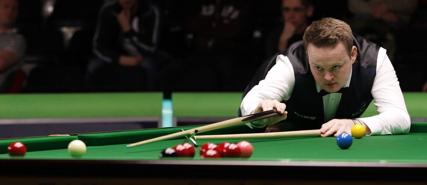 Shaun Murphy, campione di snooker, in gara per il Betway UK Championship (Action Images)